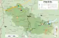 Carte géographique de la commune de Radnèvo