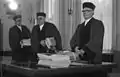 Juges du Tribunal fédéral du travail à Cassel en 1980.