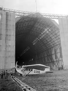 Vue de l'avion.