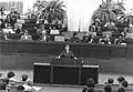 Ilse Thiele à la tribune du congrès de 1987.
