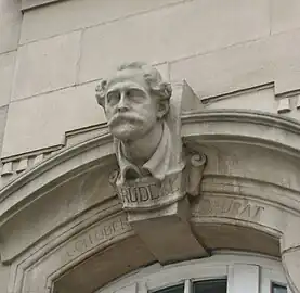 Buste d'Alexander Rüdell&nbsp;(de) à la gare de Luxembourg.