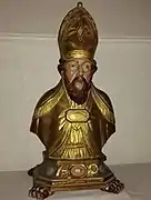 Buste reliquaire de saint Éloi, septembre 2015.