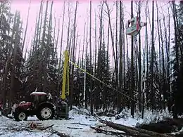 Câble-mât Larix Lamako (2010).