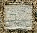 Plaque funéraire de Bernard de Céret et sa femme