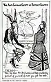 Carte postale, imprimée, carton, image en noir et blanc, texte en noir, fond blanc, produite par l'Atelier du Suffrage.