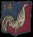 Insigne du CJF 14 (1er&nbsp;modèle).