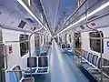 Intérieur du train de la série 9500.
