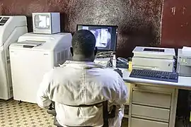 Consultation dans une clinique.