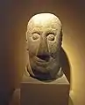 Tête de guerrier galaïco-romain du castro de Rubiás - Musée archéologique de Ourense.
