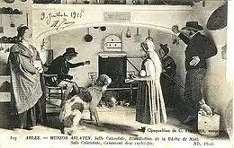 Cérémonie du cacho fio reproduite au Musée Arlaten à Arles