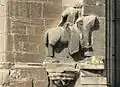 Détail du bas-relief du cavalier