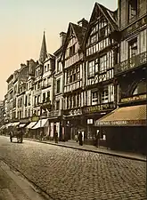 Rue Saint-Pierre à la fin du XIXe&nbsp;siècle.