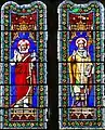 Vitraux du chevet : Le Sauveur du Monde et saint Martin