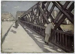 Esquisse du Pont de l'Europe de Caillebotte (1876)