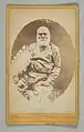 Ratu Cakobau (Thakombau). Carte-de-visite, épreuve à l'albumine argentique. Elizabeth Pulman. 1869