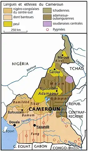 Langues locales du Cameroun.