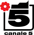 Logo de Canale 5 du 21 septembre 1985 au 20 septembre 1987