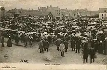 La foire aux bestiaux sur la place Saint-Nicolas, qui exista jusqu'en 1990.