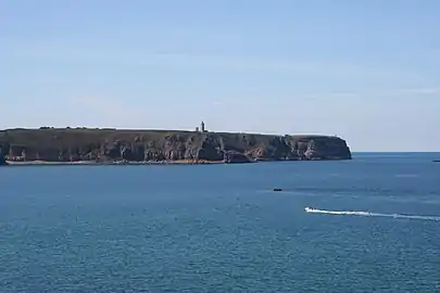 Vue du cap Fréhel depuis Fort la Latte.