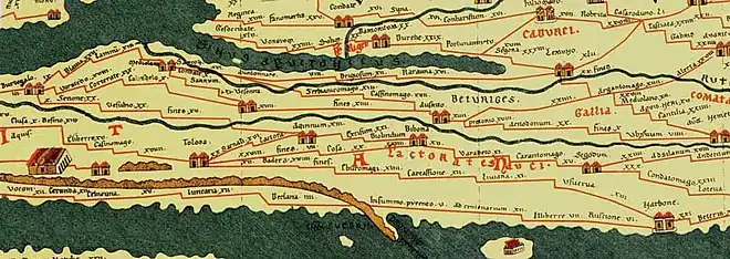 Seules Burdigala, Tolosa et Narbone ont deux maisons