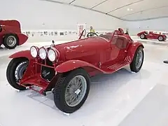 Photographie d'une Alfa Romeo 8C 2300 Spider Corsa.