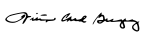 Signature de Wilton Daniel Gregory