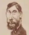 Caricature de J. Laurent en 1862, à Madrid.