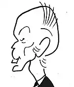 Caricature de Valéry Giscard d'Estaing