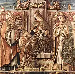 Madone avec Saints de Carlo Crivelli