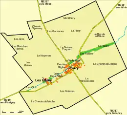 Carte de la commune