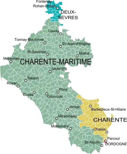 Province de la Saintonge au XVIIIe siècle