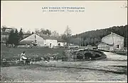 Carte postale représentant la vallée du Rupt.