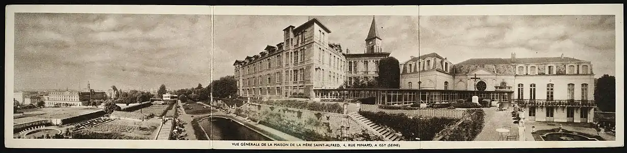 Vue générale de la Maison de la Mère Saint-Alfred, 6 rue Minard à Issy.