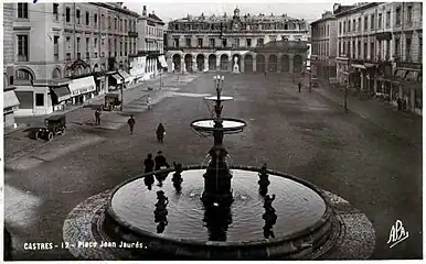 La place Jean Jaurès dans la seconde moitié du XXe&nbsp;siècle