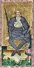 Roi d'épée, tarot Visconti-Sforza, XVe siècle