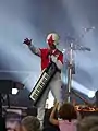 Cascadeur et son synthé-guitare