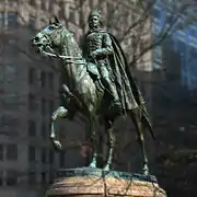 Statue de Pulaski sur Freedom Plaza à Washington, D.C.