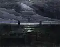 Rivage au clair de lune