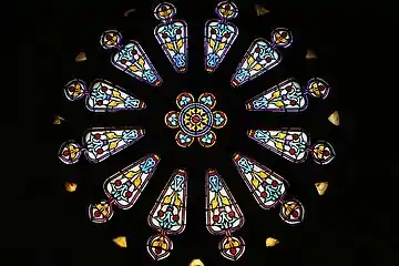 Rosace de l'église.