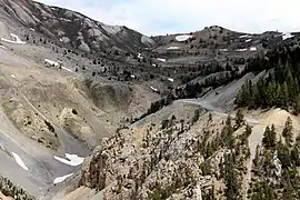 Photo en couleur du dernier tronçon avant l'arrivée au col d'Izoard
