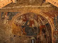 Fresques de la voûte en « cul-de-four ».