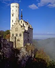 Château de Lichtenstein (XIIIe&nbsp;siècle), en Allemagne.