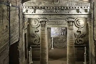 Entrée de la chambre funéraire principale.