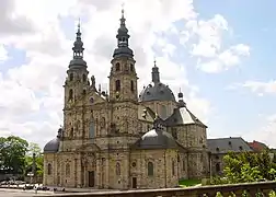 La cathédrale de Fulda, reconstruite par Johann Dientzenhofer au début du XVIIIe siècle.