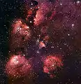 Image de NGC 6334 provenant de l'Observatoire de La Silla.