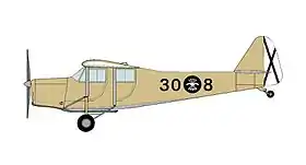 Vue de l'avion.