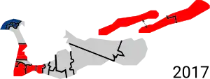 Parti en tête par circonscription.