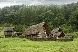 Musée archéologique en plein air d'Havránok&nbsp;(en) (Slovaquie) : habitat celte