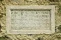 Plaque funéraire de Bérengère de Valcrose