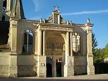 Portique Renaissance (détails).